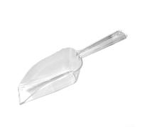 Vilgftyiet Clear Plastic Candy Scoop Multi Purpose Ice Shovel Kitchen Tool for Sweets Confectionery Tea Grains Sand with 3 Different Sizes Transparent Storage Container Scoops(Large size)