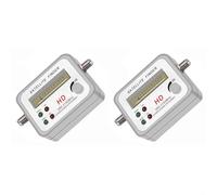 Vilgftyiet Compact Lightweight Satellite Signal Meter for Digital Strength Measurement, with Internal 22Khz Light, Lightweight, Pocket-Sized for TV or Dish Network Reception Setup(2)