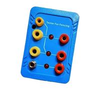 Vilgftyiet Conductive Fencing Tester for Foil, Épée & Sabre - Dual-Socket Circuit & Tip Trigger Verification Tool, Plastic Housing, 8×5×4 cm, 152 g