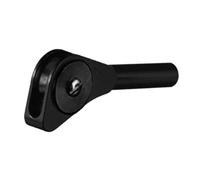 Vilgftyiet Double Roller Fishing Rod Guide Tip - Dual Ring Metal Rod Component for DIY Rod Building, Seawater-Resistant, 12cm/13cm/6.5cm Options, 6.2mm-8.3mm Line Passage ZKXT (black)