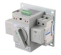 Vilgftyiet Dual Power Automatic Transfer Switch 2P 63A, Single Phase Switchgear with Metal Shell & Copper Terminals, Tunnel Connection Design for Home and Commercial Use