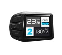 Vilgftyiet Electric for Bicycle Color Display Screen for OMD 2 Protocol, Waterproof 5-Pin Connector, 24V-52V Voltage, Compatible with 36V 48V, Black, 66.3 x 44.6mm