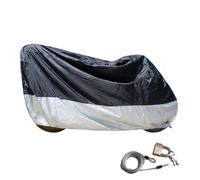 Vilgftyiet Electric for Bicycle Cover 210D Oxford Cloth Waterproof Sunproof with Lock for Mountain for Bike, Motorcycle, E-for Bike, Silver, 230x95x125cm