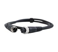 Vilgftyiet Electric Reel Power Cable for Daiwa 300/500/750MJ - 2-Core Pure Copper + PVC, 45 cm / 100 cm / 150 cm / 200 cm, Black & Silver 1m