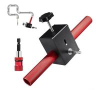 Vilgftyiet Electrician Cable Pulling and Threading Tool Automatic Wall Wiring Machine Compatible with All Drills, 3-6mm Wire Capacity, Aluminum Alloy for Electrical and Communication Work