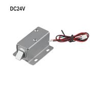 Vilgftyiet Electronic Door Lock Catch Gate 6V-24V Solenoid Release Assembly for Access Control, DC12V Compact 54 * 41.5 * 28mm Electromagnetic LockDC24V