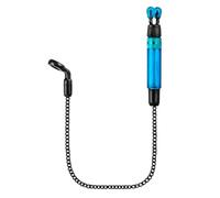 Vilgftyiet European Style Carp Fishing Soft Chain Bite Alarm with Adjustable Line Clip and Glow Rod Chamber for Night Fishing, 7 x 1 cm, Red