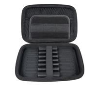 Vilgftyiet EVA Darts Case for Steel Tip and Soft Tip Darts - 6-Dart Organizer with Shaft & Flight Pockets, Compact Carrying Pouch, Black