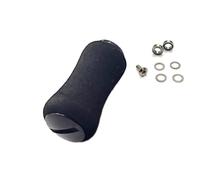 Vilgftyiet EVA Fishing Reel Handle Knobs for Daiwa 27mm Shafts and Shimano Compatible - Lightweight, Salt-Resistant, 40×19mm, 6.6g, Includes Screw & Bearings black