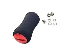 Vilgftyiet EVA Fishing Reel Handle Knobs for Daiwa & for Shimano Reels - 40 mm Diameter, 19 mm Width, Lightweight Saltwater-Resistant Replacement Knobs with Bearings and Gaskets (1 Set, Black)