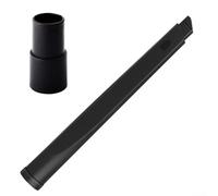 Vilgftyiet Extended Flat Brush Head Crevice Nozzle with 32mm Inner Diameter and 35mm Adapter for Compatible Vacuum Cleaners, Black Plastic, Telescopic Design