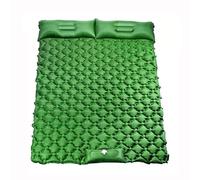 Vilgftyiet Extra Thick 8 cm Self-Inflating Camping Mattress for Two - Hexagonal Support, Built-in Foot Pump, Portable Inflatable Sleeping Pad for Outdoor Adventures Double pine green