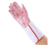 Vilgftyiet Fencing Gloves for Foil and Epee, Non-Slip Breathable Left or Right Hand, Nylon Cotton Material with Enhanced Palm Protection, Adjustable Cuff, Size XS-XXL