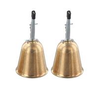 Vilgftyiet Fish Attractant Bell for Sea Fishing - Copper-Plated Iron Bite Wire Clip with Brass Ring, 33mm S / 48mm M Size, Fishing Alarm Scents Accessory M