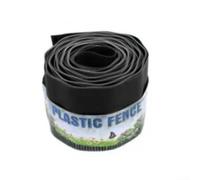 Vilgftyiet Flexible Garden Lawn Edging Border Roll Black Plastic Path Divider Landscape Border Strip Ground Level Grass Control Barrier for Flower Beds Pathways Black(10cm*9M)