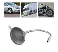 Vilgftyiet Flexible Iron Funnel with Stainless Steel Filter for Car, Motorcycle & Truck Fuel Transfer - Bendable 370mm/630mm Oil Funnel with Flexible Pipe