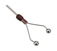 Vilgftyiet Fly Fishing Knot Tying Tool - Stainless Steel Fly Tying Bobbin Spool Holder with Ceramic Outlet for Smooth Line Control, 15 x 6 x 2 cm, Silver Style A