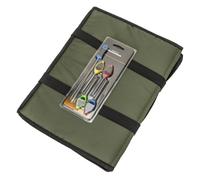 Vilgftyiet Foldable Fishing Unhooking Mat for Carp with Baiting Needles, Polyester Landing Pad 80x35x1 cm, Lightweight & Portable Fish Protection Mat with Handle and Elastic Strap