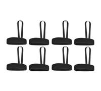 Vilgftyiet Football Down Indicator Referee Gear Wristband Set of 8, Polyester Material with Elastic Design for Comfortable Fit, Black 2.5 x 25 cm, for High School College and League Games