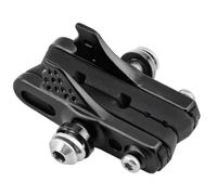 Vilgftyiet for Bicycle Carbon Fiber Rim Brake Pads - Wear-Resistant Rubber, Quick Replaceable for C-Clamp Brakes, Compatible with Carbon & Aluminum Rims, 51.7x12mm, 6061 Alloy Base, Set of 2