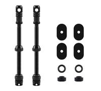 Vilgftyiet for Bicycle Vacuum Extension Valve 45/55/65/75/85/100mm Aluminium Alloy for Road Mountain Deep Rim Wheels, Black with O-for Ring Seal, 2 Pack