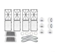 Vilgftyiet For Dolphin Pool Cleaner Replacement Kit 17pcs Filter Panels Brushes Climbing Rings Tracks Guide Wheels