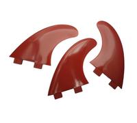 Vilgftyiet FOR G5 Surfboard Fin Set - 3-Piece Nylon Caudal Fins with Wrench & Screws for Paddleboards and Standard Surfboards, 11.5 x 3.2 cm red