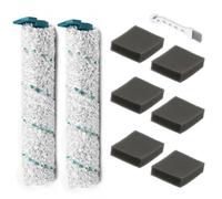 Vilgftyiet for Leifheit Regulus Aqua PowerVac Cordless Wet Suction Cleaner Accessories Kit with Microfibre Brush Roller and Filter Sponges, 2 Brush Rollers, 6 Filter Sponges, 1 Cleaning Brush