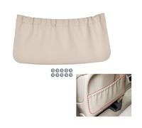 Vilgftyiet for Mercedes E-Class W211 2005-2008 Front Seat Backrest Storage Pocket, Black Beige, Leather Trim Cover