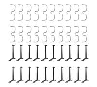 Vilgftyiet Fruit Tree Branch Spreader Set of 40 Pieces Including 20 Black Pressers and 20 M-Type Pullers to Adjust Branch Angles for Better Growth and Harvest in Outdoor Gardening