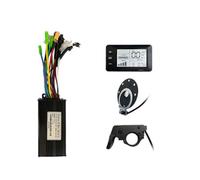 Vilgftyiet GD01 E-for Bike Controller Kit 17A/26A/30A for 24V/36V/48V Brushless Motor, Sine Wave Throttle with SM Interface, Compatible with OMD No. 2 Protocol, Aluminum Alloy Heat Dissipation, Black