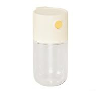 Vilgftyiet Glass Salt and Pepper Dispenser with Precise Quantitative for piston, Airtight Seasoning Shaker for Kitchen, Camping and Picnic, Large Mouth Design for Easy Filling(white)
