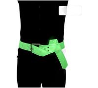 Vilgftyiet Glown-in-the-Dark Adjustable Scuba Diving Weight Belt with Quick-Release 316 Stainless Steel Buckle, Silicone Construction, 1.3m/1.5m - Glow Blue or Glow Green B