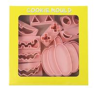 Vilgftyiet Halloween Cookie Cutters Set with Pumpkin & Face Features for Baking, Chocolate, Fondant & Soap Making