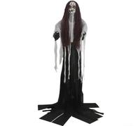 Vilgftyiet Halloween LED Light Bride Prop with Sound Activation and Movement, Perfect for Haunted House Indoor Displays(A)