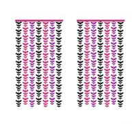 Vilgftyiet Halloween Metallic Foil Curtain Backdrop Decorative Fringe Tinsel Party Wall Door Window Hanging Curtains Purple Black Rose Red 2 Pieces 1x2M(purple-black-red)