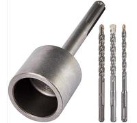 Vilgftyiet Heavy-Duty T-Post Driver for SDS-Max Hammers, 8-12" Long with 0.3" Thick Walls, Multi-Use for Fencing, Signs and Ground Rods