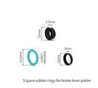 Vilgftyiet High-Strength Alloy Brake Lever Piston Rod with 3 Rubber Seals for Magura MT2/MT4/MT5/MT6/MT7/MT8/HC3 - 10 mm × 21 mm, 5.85 g B