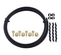 Vilgftyiet Hydraulic Brake Hose Kit for Magura MT5/MT6/MT7/MT8-2m Black Nylon-Rubber Brake Tube with Banjo Fitting (5mm OD, 2mm ID) black