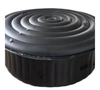 Vilgftyiet Inflatable Thermal Pool Cover for Outdoor Swimming Pools - Protective Rain & Overflow Cover, PVC Insulated, 135-180 cm Length 180cm three-pass Is black