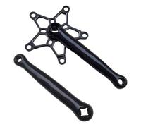 Vilgftyiet k Arms for Square Taper Bottom Bracket, Compatible with Single or Dual Chainring Setups, 14mm-9/16 Pedal Thread, Black/Red/Gold/Silver