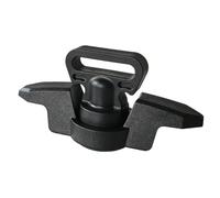Vilgftyiet Kayak Tie Down Track Mount for 1" and 1.5" Flat Webbing, Nylon Kayak Anchor Cleat with Bungee Compatibility, Black for Kayaks Canoes Boats Fishing Cooler Boxes