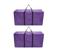 Vilgftyiet Large Waterproof Foldable Hay Storage Bag for Horses and Livestock - Oxford Cloth, 115 x 36 x 59 cm, Purple, 450 g 2Pcs