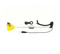 Vilgftyiet LED Carp Fishing Bite Alarm Indicator with Quick Change Connector, Compatible with Standard Bite Alarms, Red/Yellow/Blue/Green Flashing Rod Light for Night Angling, 23 cm, 120 g