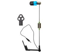 Vilgftyiet LED Fishing Bite Indicator Alarm for Carp Fishing, 31 cm Stainless Steel Wire with Colored Light Head, Multi-Hole Socket Compatible with Various Fishing Stands, 1 Pack