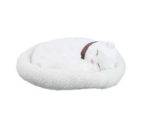 Vilgftyiet Lifelike Breathing Electronic Cat Plush Toy Realistic Sleeping Kitten Stuffed Animal Pet Companion with Motion Simulation Home Decor Ornament for Living Room Car Desk (persian cat)