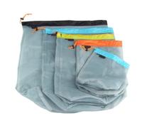 Vilgftyiet Lightweight Mesh Stuff Sack Drawstring Storage Bag for Camping, Hiking, and Travel - 50D Polyester, Pack of 1 (S-XXL Sizes) S-XXL