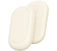 Vilgftyiet Magnetic Split Hand Warmer 2-in-1 USB-C Power Bank with 4000mAh Battery, 3-Temp Instant Heating for Camping, Hiking & Outdoor Use Meters white Q21