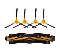 Vilgftyiet Main Roller Brush and Side Brushes Kit for bObsweep PetHair SLAM Robot Vacuum Replacement Parts, 1 Set with Nylon+Plastic Material