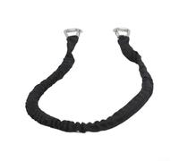 Vilgftyiet Marine Grade Bungee Line 3FT Elastic Boat Dock Rope for Kayaks Canoes PWCs with Rust Proof 304 Stainless Steel Buckles Shock Absorber for Mooring Anchoring and Safe Vessel Tethering(black)
